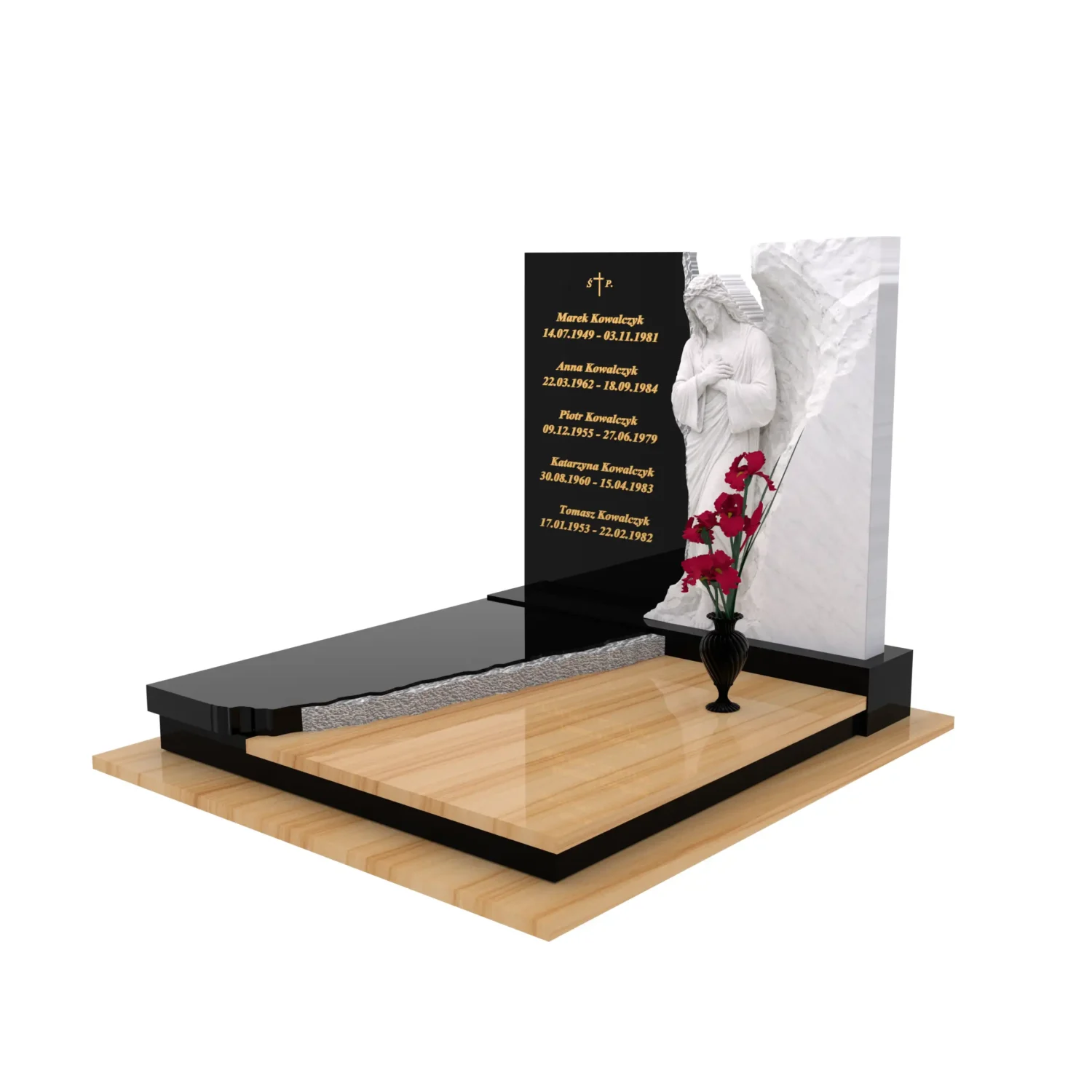 Doppelgrabmal mit Jesus-Skulptur CK 117+360 – photo №1