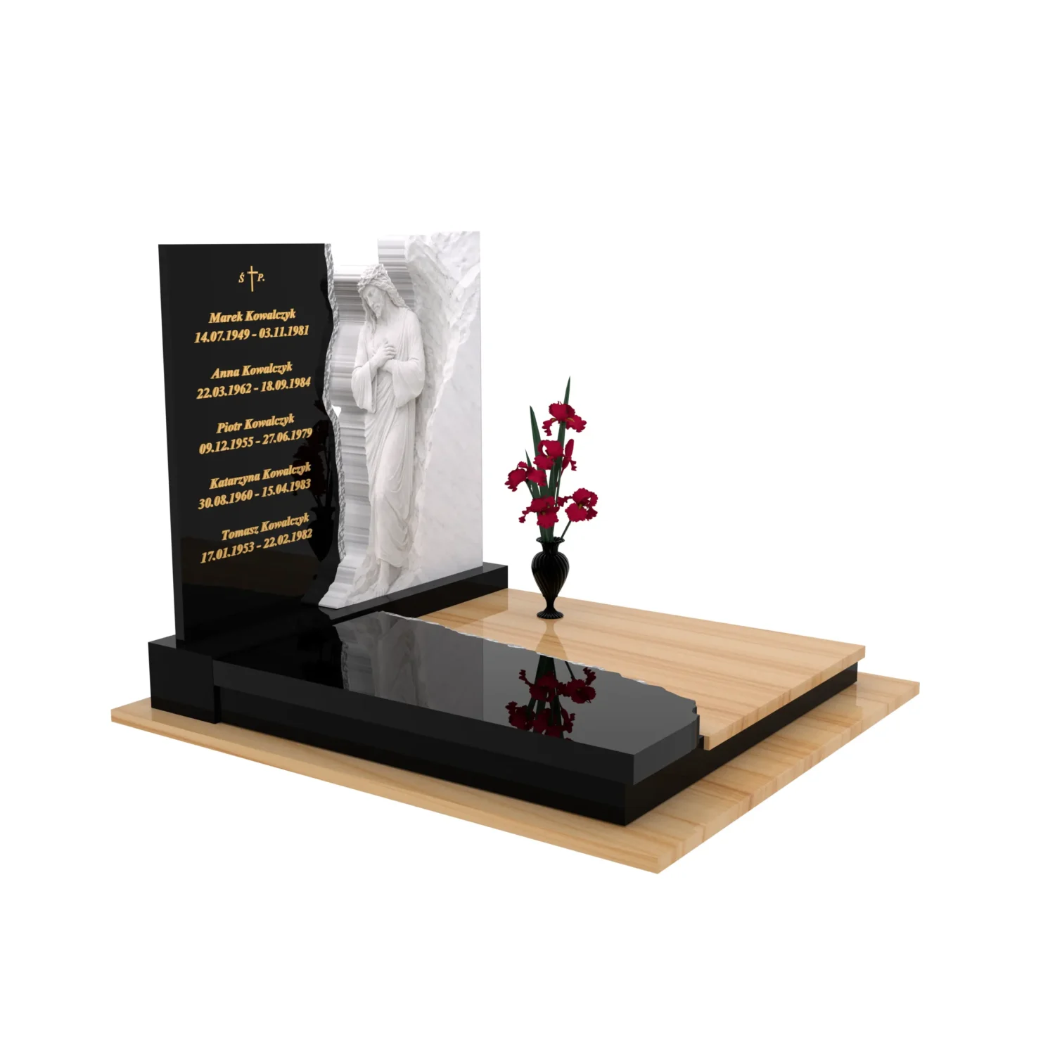 Doppelgrabmal mit Jesus-Skulptur CK 117+360 – photo №10