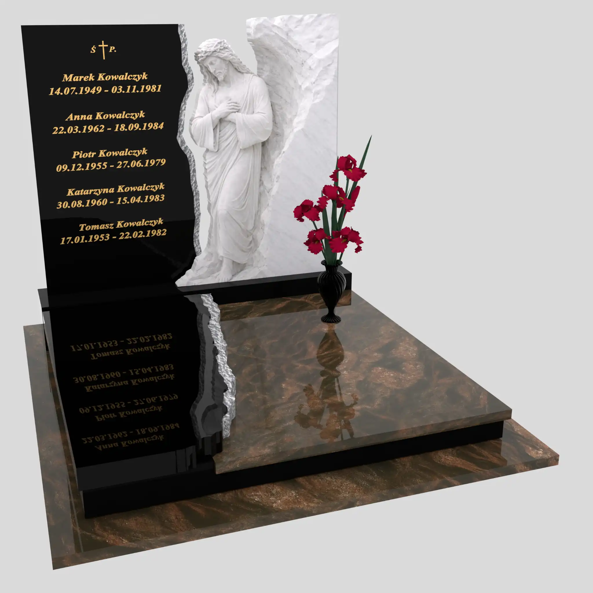 Doppelgrabmal mit Jesus-Skulptur CK 117 Foto 73