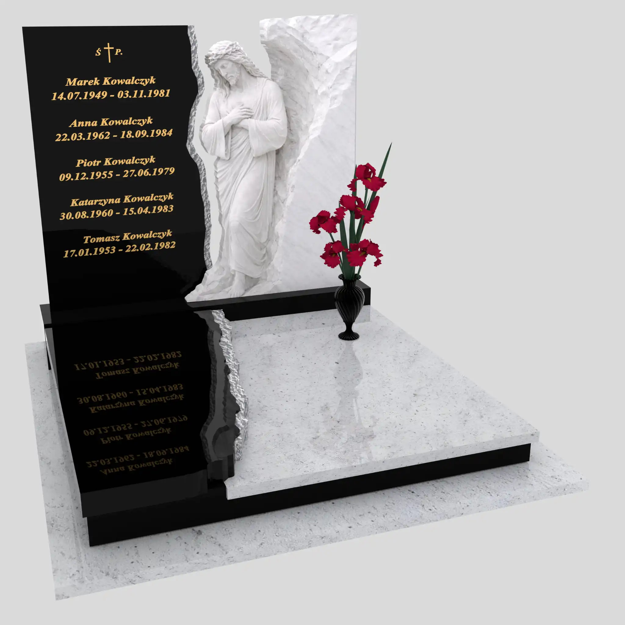 Doppelgrabmal mit Jesus-Skulptur CK 117 Foto 75