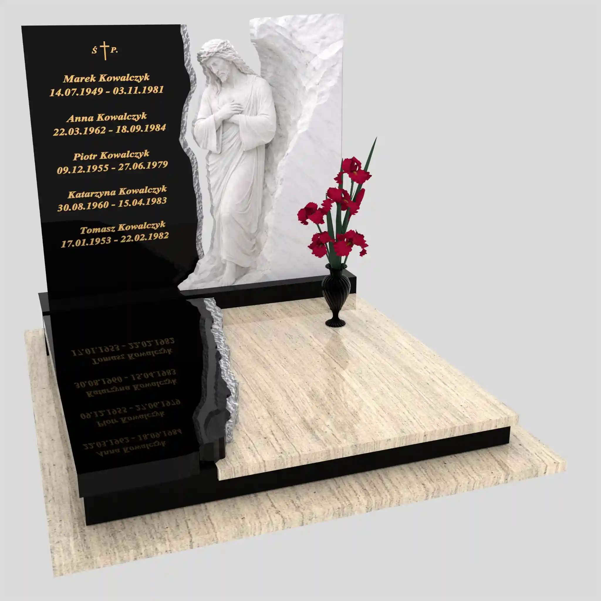 Doppelgrabmal mit Jesus-Skulptur CK 117 Foto 76