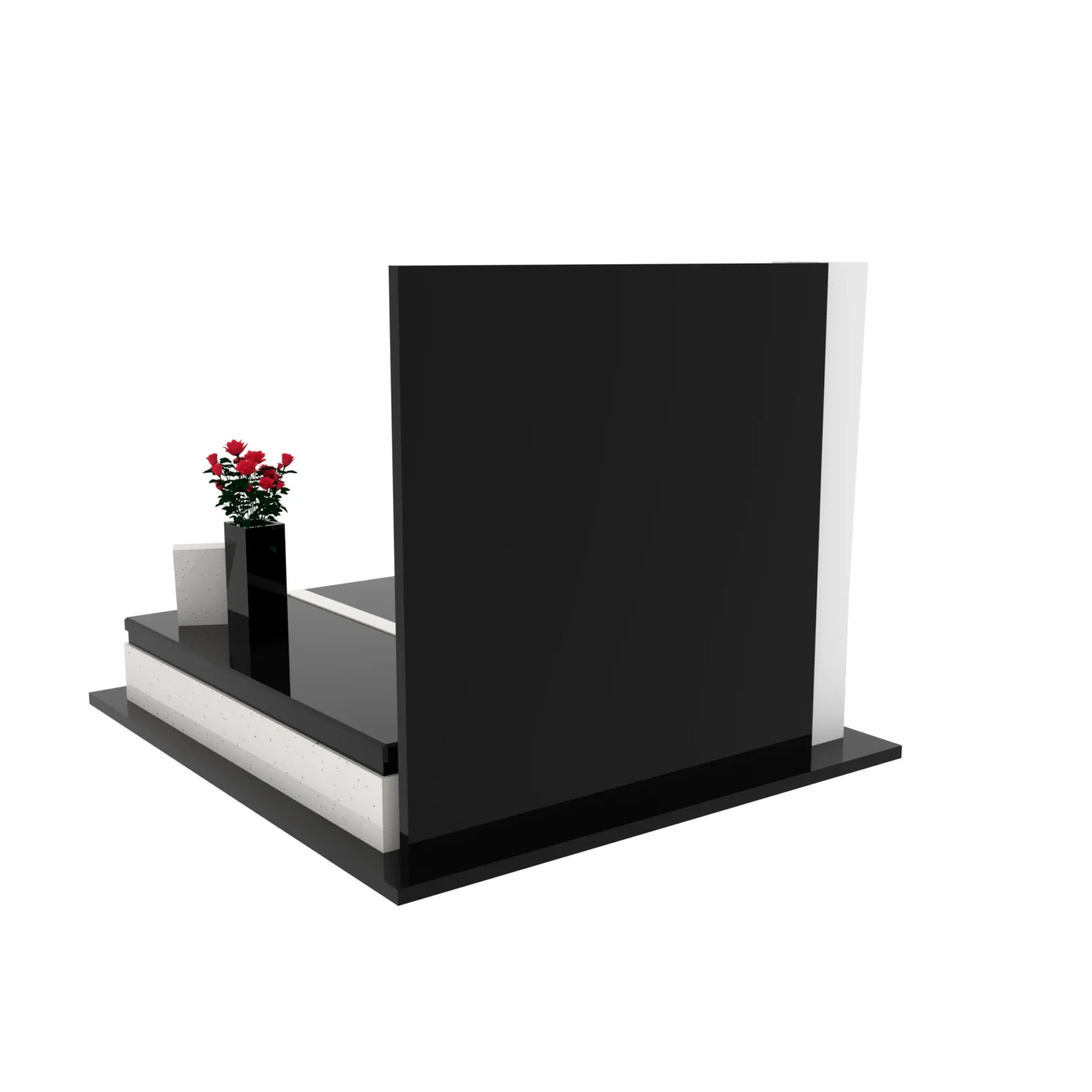 Doppelgrabmal mit Skulptur der Muttergottes und Kreuz CK 115+360 – photo №4
