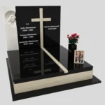 Doppelgrabmal mit Skulptur der Muttergottes und Kreuz CK 115 Foto 34