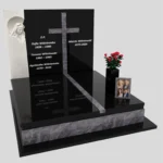 Doppelgrabmal mit Skulptur der Muttergottes und Kreuz CK 115 Foto 36