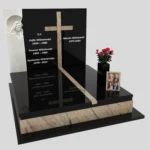 Doppelgrabmal mit Skulptur der Muttergottes und Kreuz CK 115 Foto 38