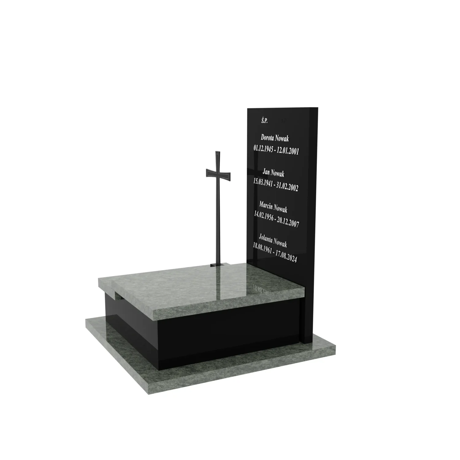 Urnengrabstein mit Kreuz U 126+360 – photo №1
