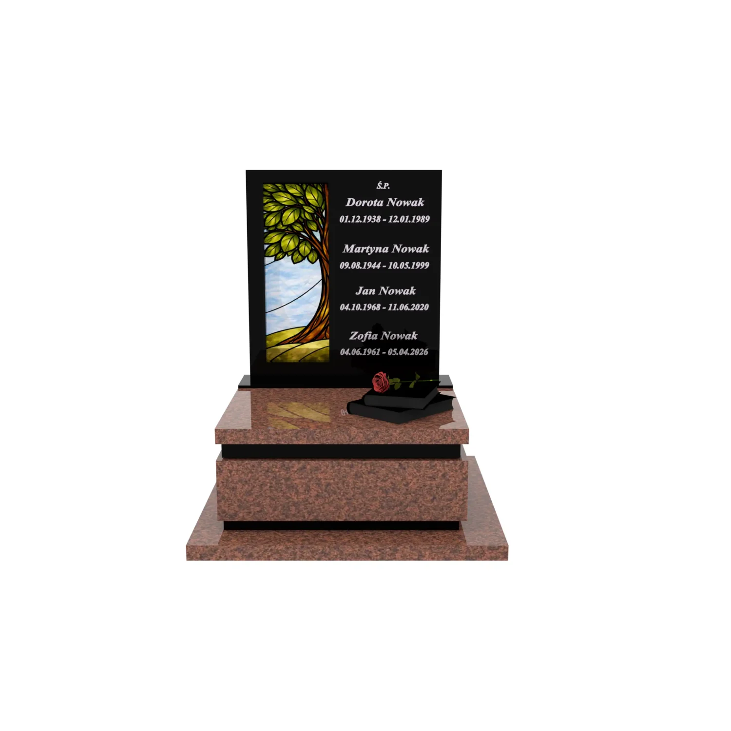 Urnengrabmal mit Glasbild Baum U 129+360 – photo №12