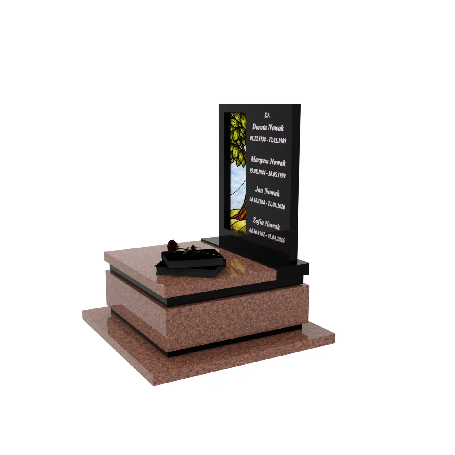 Urnengrabmal mit Glasbild Baum U 129+360 – photo №2