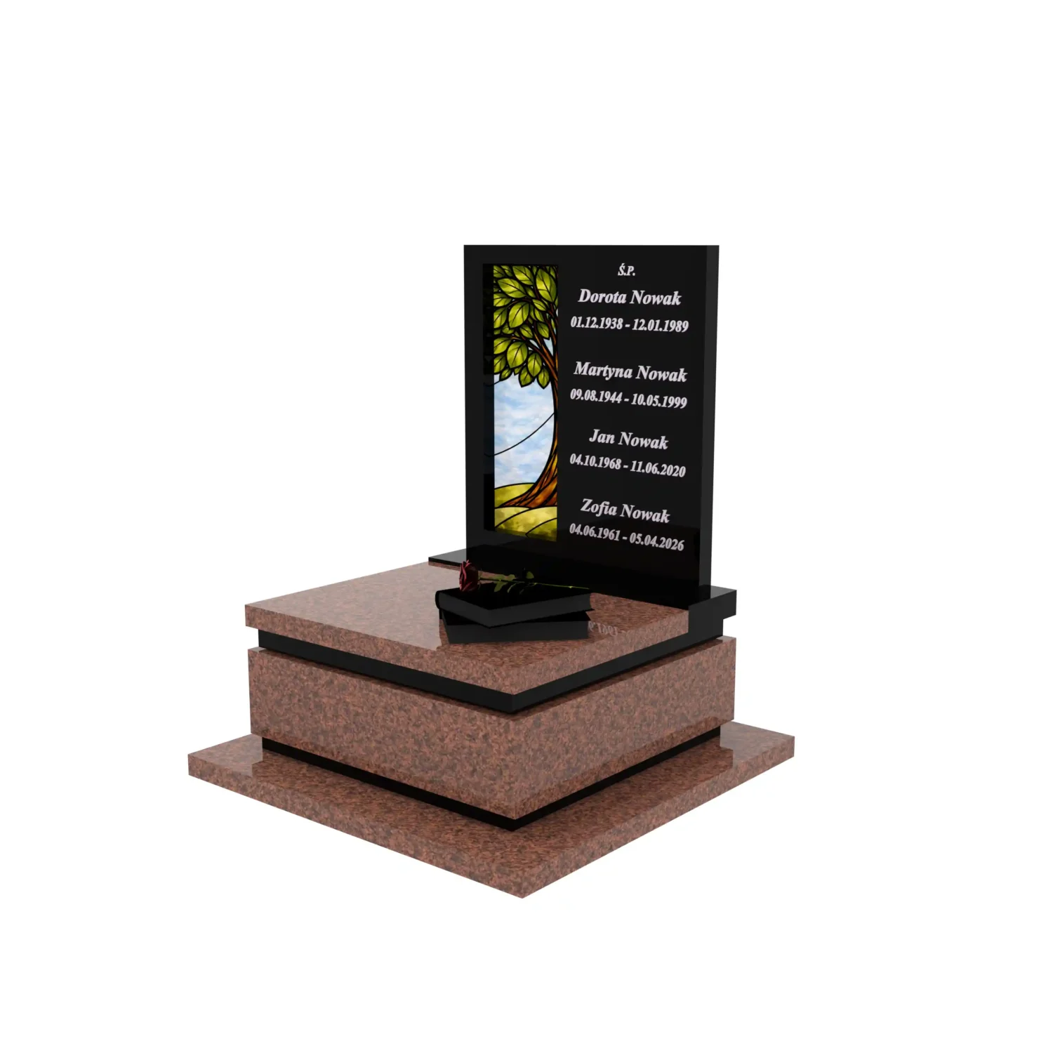 Urnengrabmal mit Glasbild Baum U 129+360 – photo №1