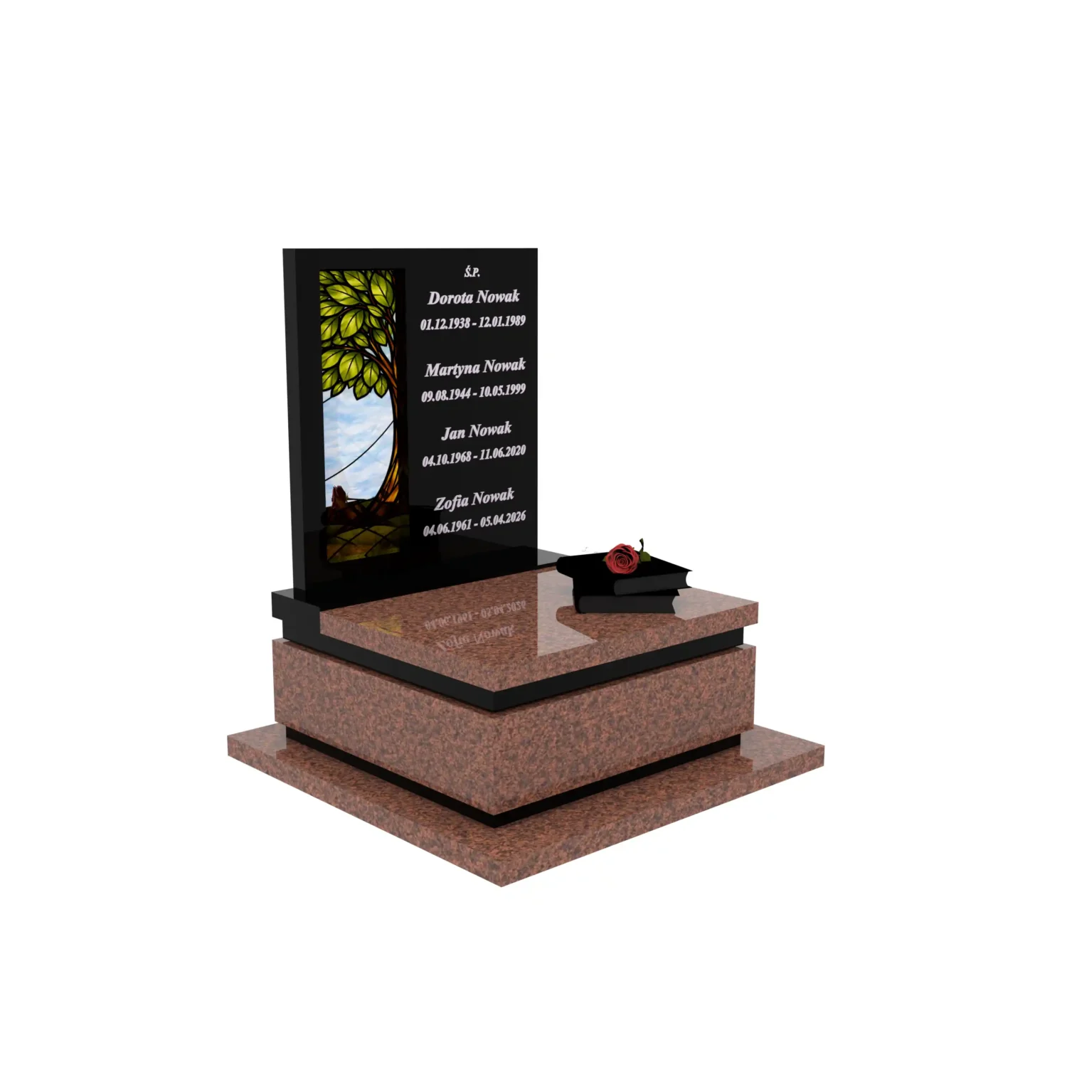 Urnengrabmal mit Glasbild Baum U 129+360 – photo №11