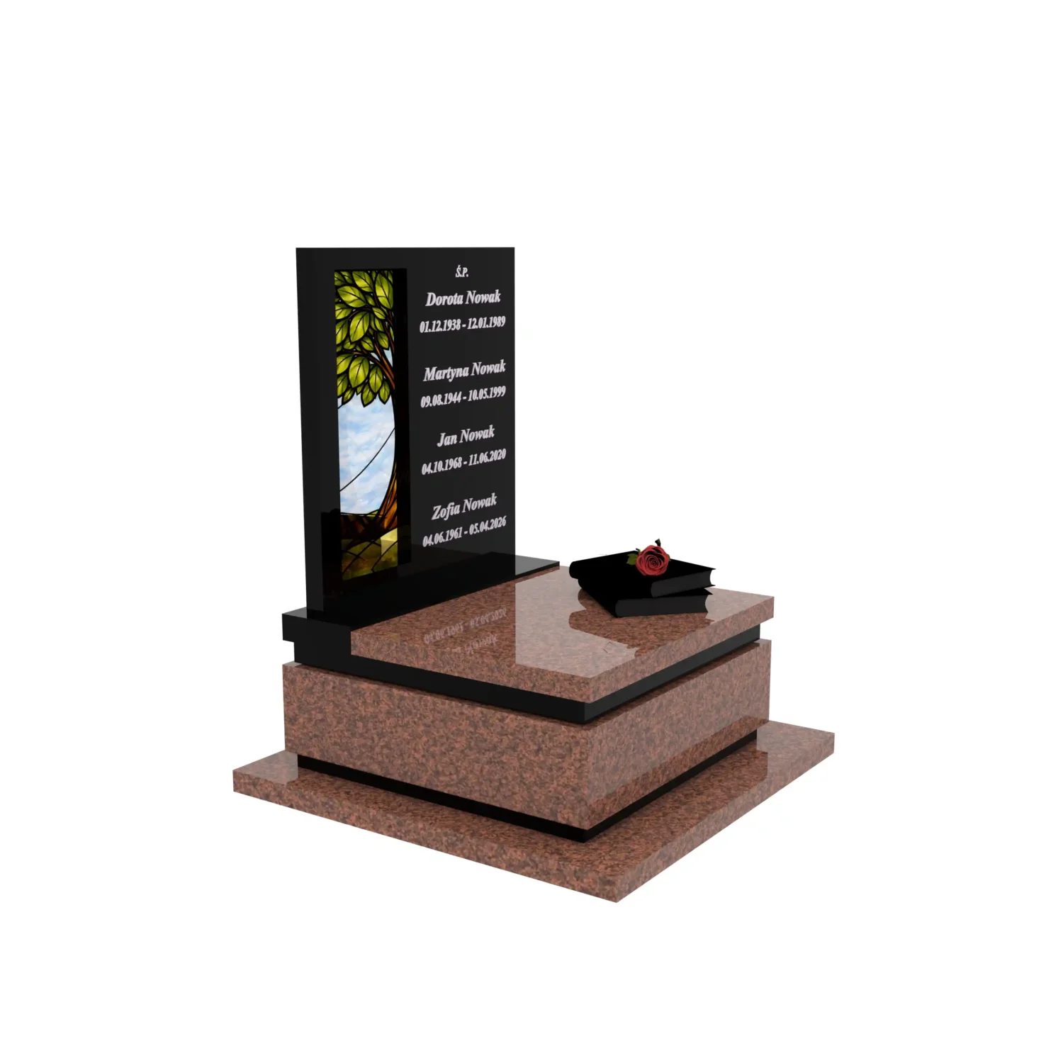 Urnengrabmal mit Glasbild Baum U 129+360 – photo №10