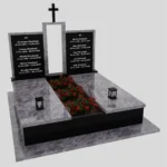 Doppelgrabstein mit Kreuz KD 72 Foto 36