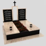 Doppelgrabstein mit Kreuz KD 72 Foto 39
