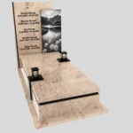 Einzelgrabstein mit Naturgravur K 129 Foto 40