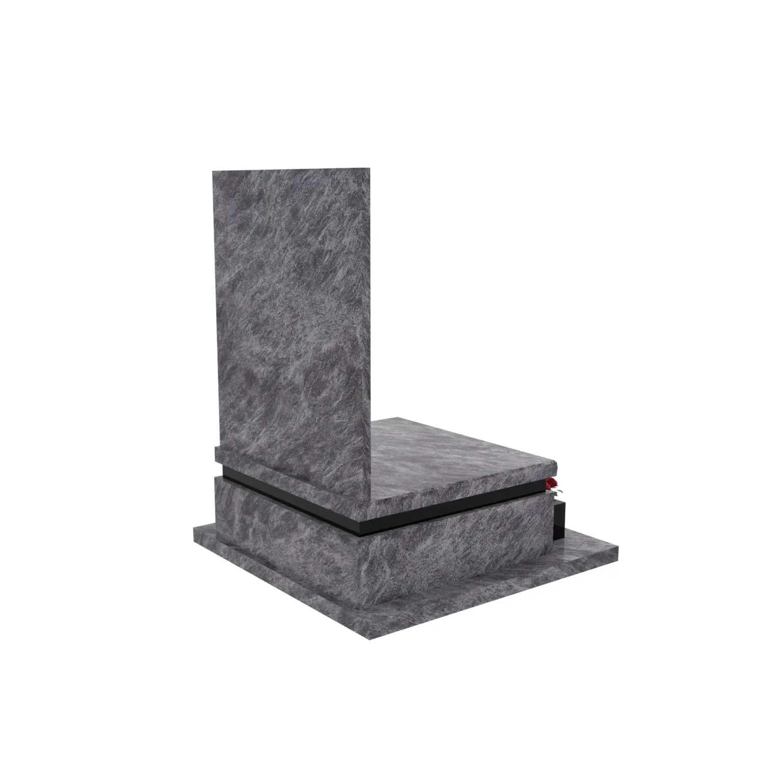 Urnengrabstein mit Rosengravur U 131+360 – photo №8