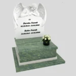 Urnengrabstein mit Engelsfigur aus Marmor U 130 Foto 37