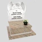 Urnengrabstein mit Engelsfigur aus Marmor U 130 Foto 38