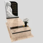 Einzelgrabstein mit Madonnenfigur aus Marmor CK 186 Foto 37