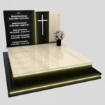 Doppelgrabstein mit LED-Beleuchtung KD 77 Foto 34