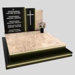 Doppelgrabstein mit LED-Beleuchtung KD 77 Foto 39