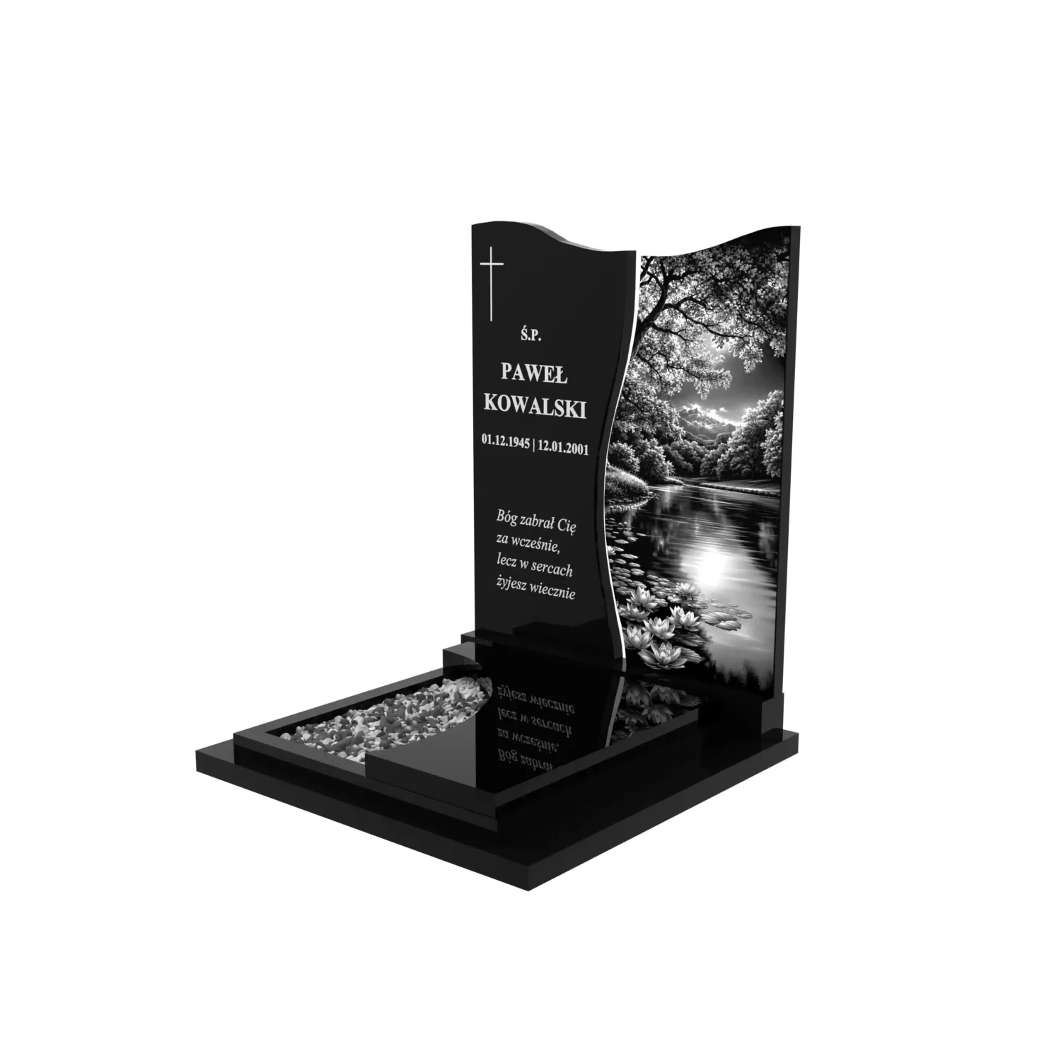 Urnengrabstein mit Naturgravur U 136+360 – photo №1